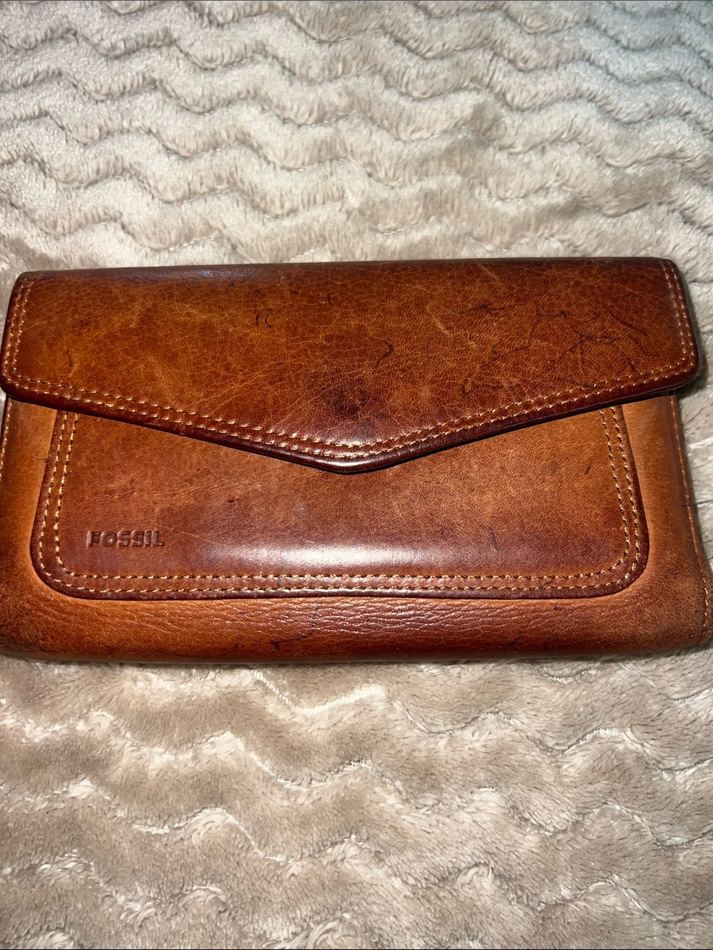 Vintage Fossil soft leather wallet